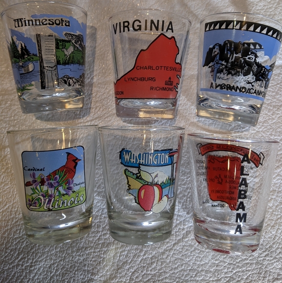 Unbranded Other - 6 State Shot Glasses